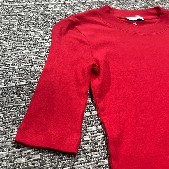 Rosetta Getty | Quarter Sleeve Red Shirt - Picture 4 of 11